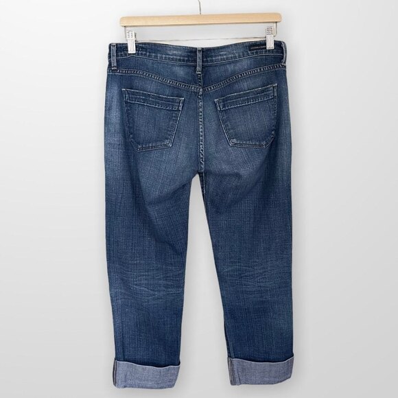 Citizens of Humanity Dani Cropped Straight Leg Cuffed Medium Wash Size 28 - Picture 4 of 10